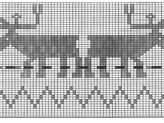 Узор жаккардовый для вязания 37