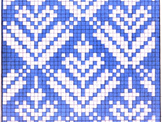 Узор жаккардовый для вязания 48