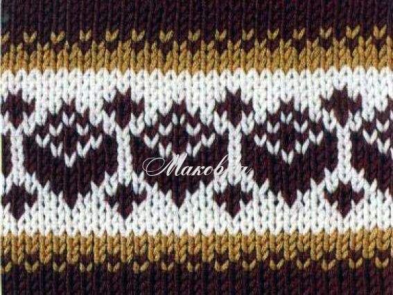 Узор жаккардовый для вязания 9