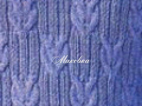 Узор спицами Коса К-10 из жгутов