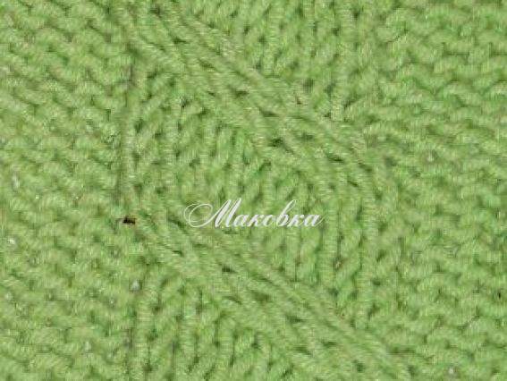 Узор спицами Коса К-4 из 8 петель