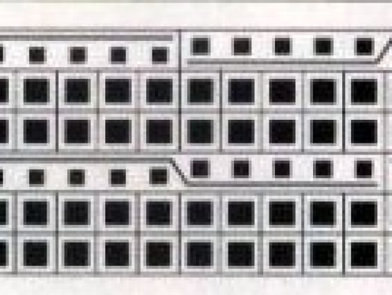 Узор спицами Коса К-17 сложная