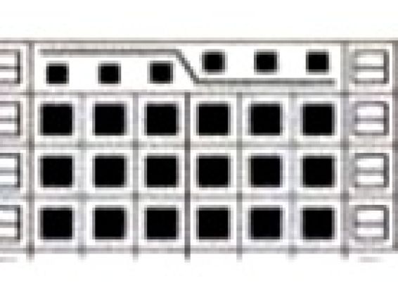 Узор спицами Коса К-18 с шишечками