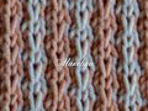 Узор р-5 Двухцветная резинка