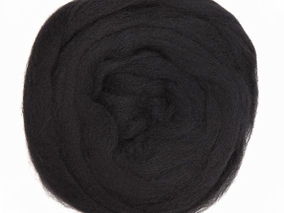 Шерсть для валяния Nako Keche 50 гр №217 черная