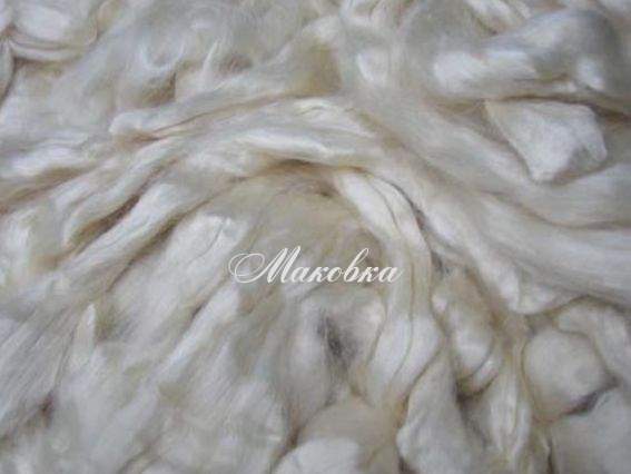 Шелк Tussah экстра белый, Т109, 5 г Шелк Tussah экстра белый, Т109, 5 г