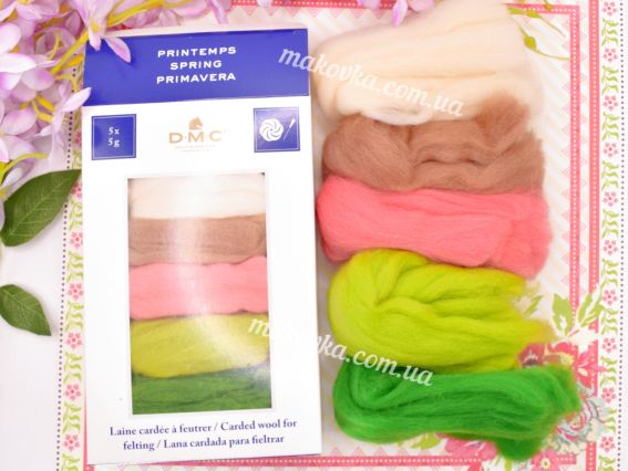 Набір вовни для валяння U2367 DMC Весна SPRING