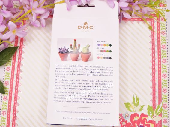 ДМС набір чесаної вовни для прикрас Вінтажний букет Vintage Bouquet U2367 5 кольорів, 25г