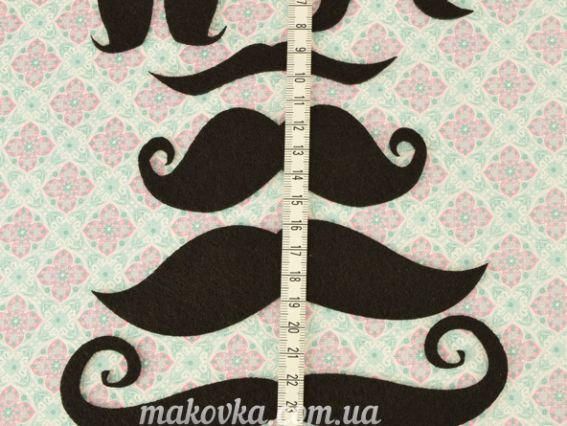 Набір для фото сесії ВУСИ, заготівлі з фетру 6 шт