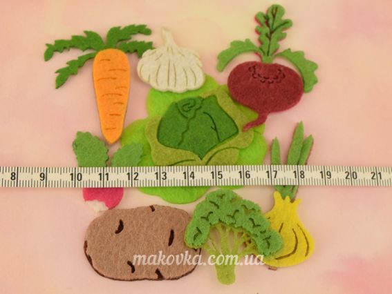 Заготівлі з фетру багатошарові Город, 8 шт, Чудесина