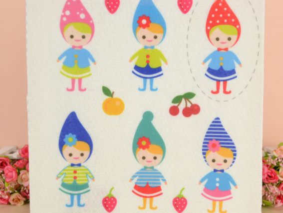 Фетр с рисунком №05 девочки, 2 мм 25х25 см Фетр с рисунком №05 девочки, 2 мм 25х25 см