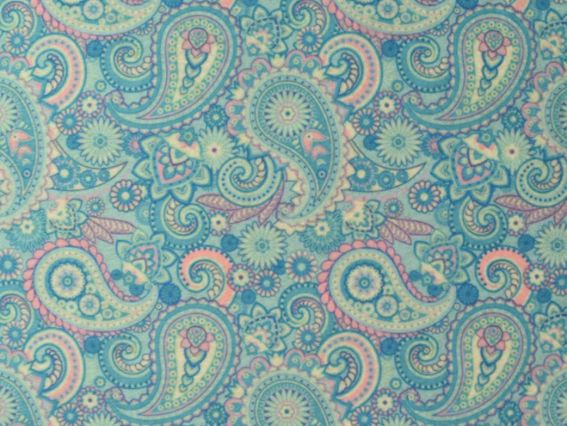 Фетр с рисунком Цветочный принт 024 голубой огурцы 2 мм А4 1 шт Фетр с рисунком Цветочный принт 024 голубой огурцы 2 мм А4 1 шт