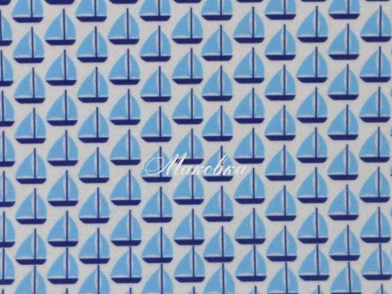 Фетр с рис. КОЛЛЕКЦИЯ №15 белый с синими парусниками, 2мм ПЭ,30х40см Фетр с рис. КОЛЛЕКЦИЯ №15 белый с синими парусниками, 2мм ПЭ,30х40см