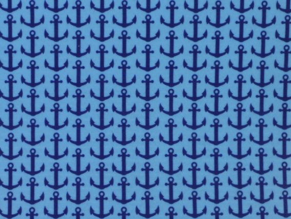 Фетр с рис. КОЛЛЕКЦИЯ №15 голубой с синими якорями, 2мм ПЭ,30х40см Фетр с рис. КОЛЛЕКЦИЯ №15 голубой с синими якорями, 2мм ПЭ,30х40см