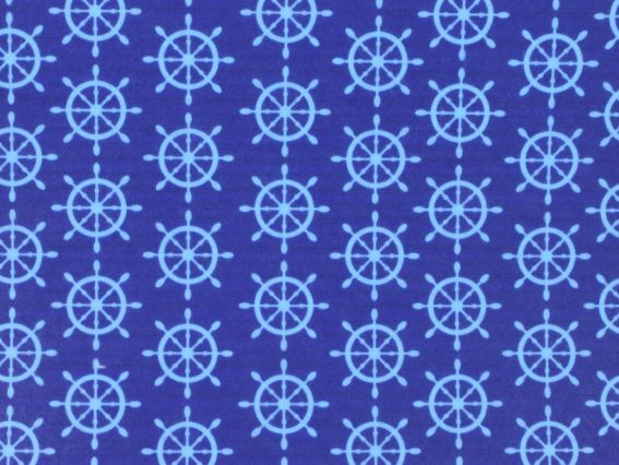 Фетр с рис. КОЛЛЕКЦИЯ №15 синий с голубыми штурвалами, 2мм ПЭ,30х40см Фетр с рис. КОЛЛЕКЦИЯ №15 синий с голубыми штурвалами, 2мм ПЭ,30х40см