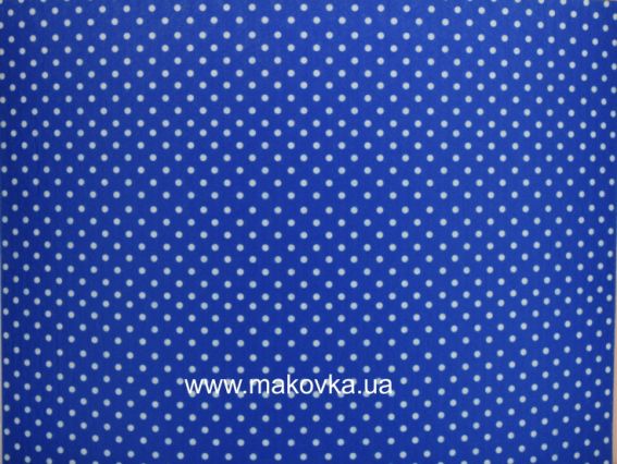 Фетр с рис. КОЛЛЕКЦИЯ №06 Синий с белым горохом, 2 мм ПЭ,30х40см Фетр с рис. КОЛЛЕКЦИЯ №06 Синий с белым горохом, 2 мм ПЭ,30х40см