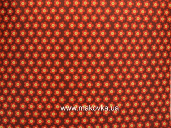 Фетр с рис. КОЛЛЕКЦИЯ №07 Коричневый с красными цветами, 2 мм ПЭ,30х40см Фетр с рис. КОЛЛЕКЦИЯ №07 Коричневый с красными цветами, 2 мм ПЭ,30х40см