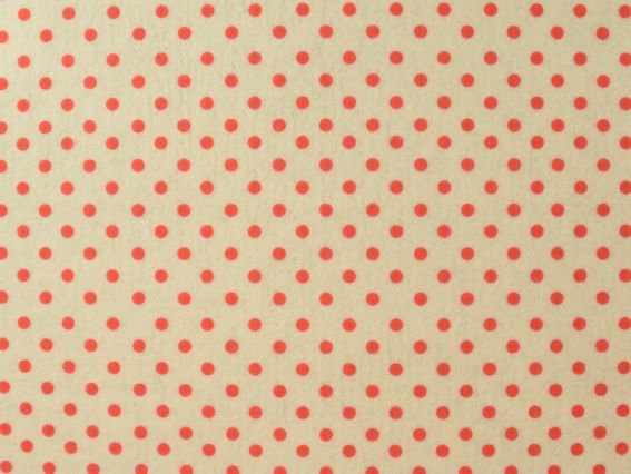 Фетр с рис. КОЛЛЕКЦИЯ №05 Белый с красным горохом Д7мм 2мм ПЭ 30х40см Фетр с рис. КОЛЛЕКЦИЯ №05 Белый с красным горохом Д7мм 2мм ПЭ 30х40см