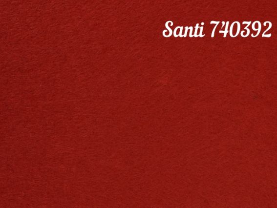 Фетр жорсткий Santi 740392 Темно-ЧЕРВОНИЙ, 21х30 см, товщина 1,2 мм, 1 аркуш