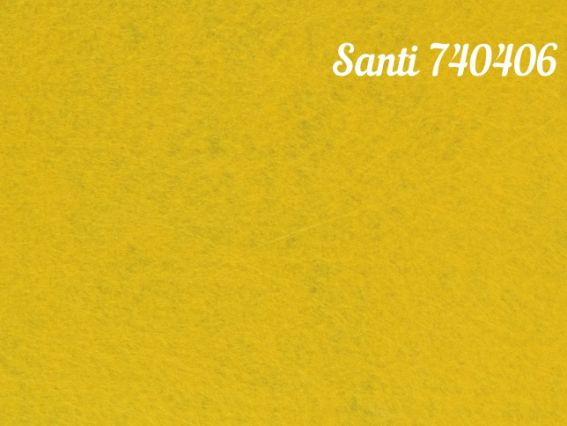 Фетр жорсткий Santi 740406 ЖОВТИЙ, 21х30 см, товщина 1,2 мм, 1 аркуш