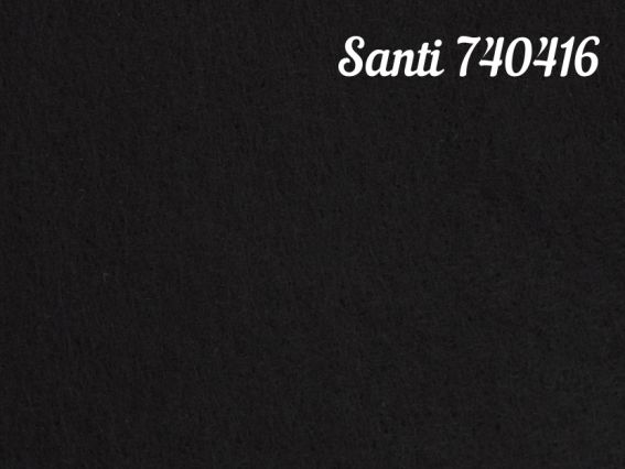 Фетр жесткий Santi 740416 ЧЕРНЫЙ, 21х30 см, толщина 1,2 мм , 1 лист