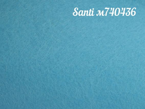 Фетр м'який Santi 740436 БЛАКИТНИЙ 21х30 см, товщина 1,2 мм, 1 аркуш Фетр м'який Santi 740436 БЛАКИТНИЙ 21х30 см, товщина 1,2 мм, 1 аркуш