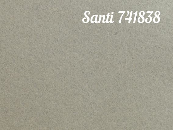 Фетр жесткий Santi 741838 Светло-СЕРЫЙ, 21х30 см, толщина 1,2 мм , 1 лист