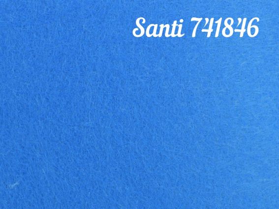Фетр жесткий Santi 741846 ЛАЗУРНЫЙ, 21х30 см, толщина 1,2 мм , 1 лист