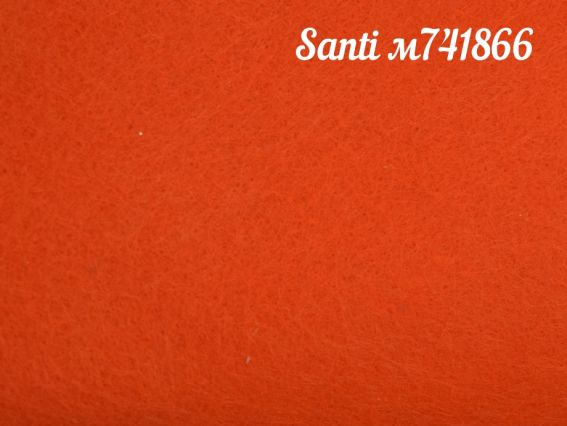 Фетр мягкий Santi 741866 МОРКОВНЫЙ 21х30 см, толщина 1,2 мм , 1 лист