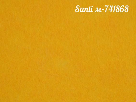 Фетр мягкий Santi 741868 Темно-ЖЕЛТЫЙ, 21х30 см, толщина 1,2 мм , 1 лист