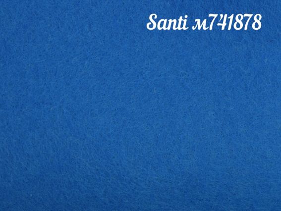 Фетр мягкий Santi 741878 ЛАЗУРНЫЙ 21х30 см, толщина 1,2 мм , 1 лист