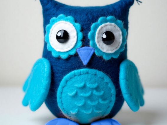 Набор цветного фетра SANTI мягкого, оттенки Синего , размер 21х30см. 5 листов 743252