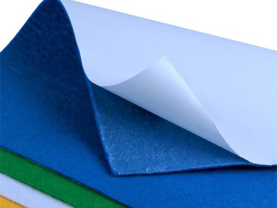 Набор цветного самоклеющегося фетра SANTI мягкого, Классические цвета, размер 21х30см. 5 листов 743255