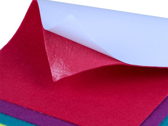 Набор цветного самоклеющегося фетра SANTI мягкого, Яркие цвета, размер 21х30см. 5 листов 743256 