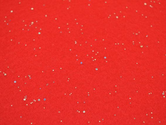 Фетр мягкий с глитером, красный, 741457 , 21х30 см , 1 лист  Santi Фетр мягкий с глитером, красный, 741457 , 21х30 см , 1 лист  Santi