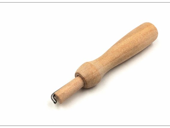 Голка для фетрингу (валяння, фільцювання) знімна з дерев'яною ручкою