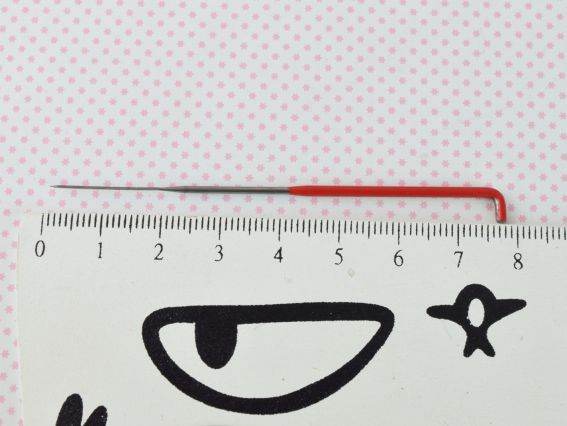 Голка для фелтінгу Трикутник, довжина 7,8 см, червона, № S (40) 1шт