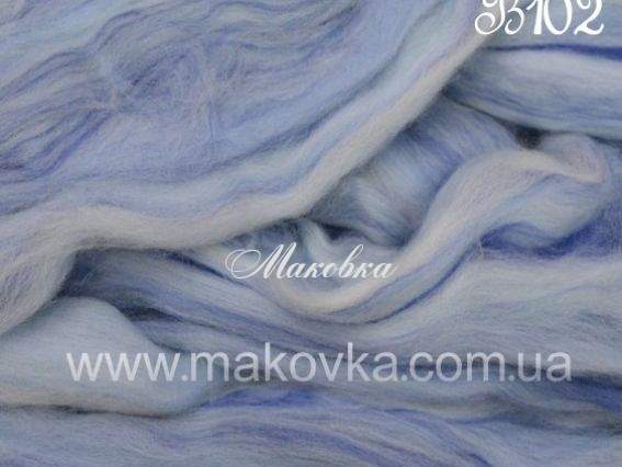 Меланж мериноса и бамбука В102 Tweedledee, 25 гр