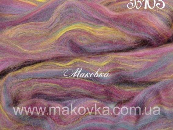 Меланж мериноса и бамбука В103 Twinkle Twinkle, 25 гр