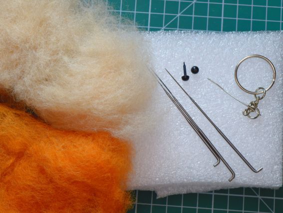 ВІ-006 Набор для творчества фелтинг Валяние Котик-пушистик Рен ВІ-007