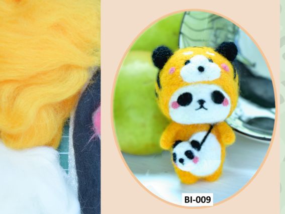 Набір для валяння ВІ-009 Панда-тигрик Набір для валяння ВІ-009 Панда-тигрик