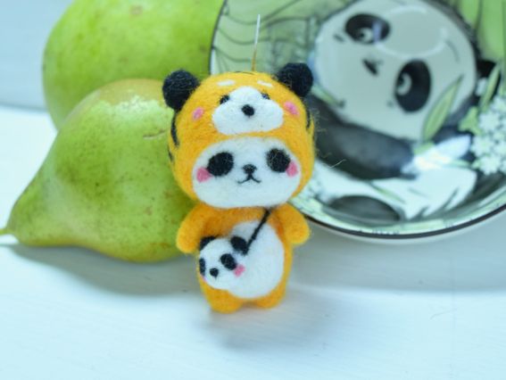 ВІ-009 Набір для творчості фелтінг Валяння Панда-тигрик