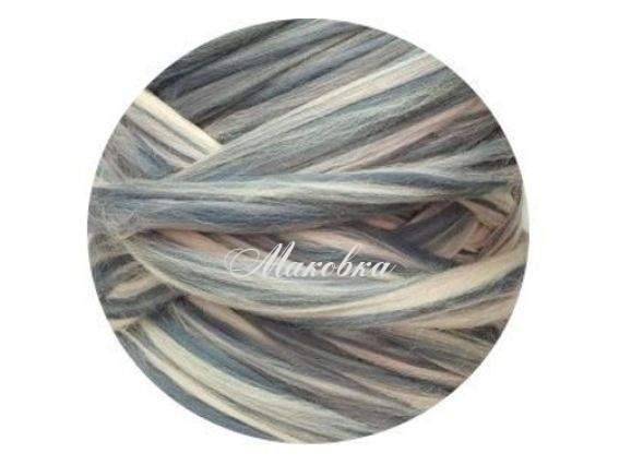 Шерсть для валяния БЛЕНД №№2 нежность, Мериносовая 50г