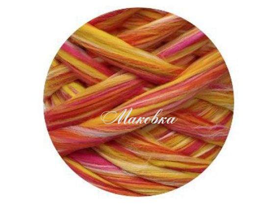 Шерсть для валяния БЛЕНД №5 ЛОЛИПОП, Мериносовая 50г