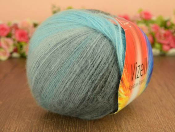 51 сірий-синій-бірюзовий