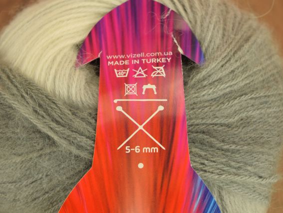 Фактура пряжі Rainbow Angora Vizell