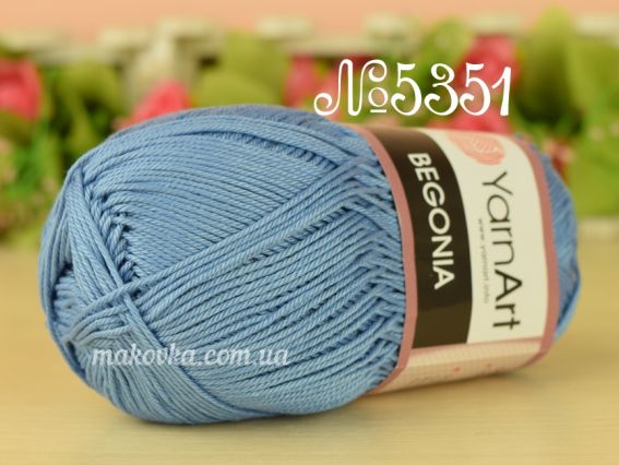 Begonia Yarn Art пряжа 5351  джинс