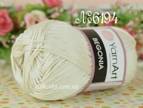 Begonia Yarn Art пряжа 6194 св. беж