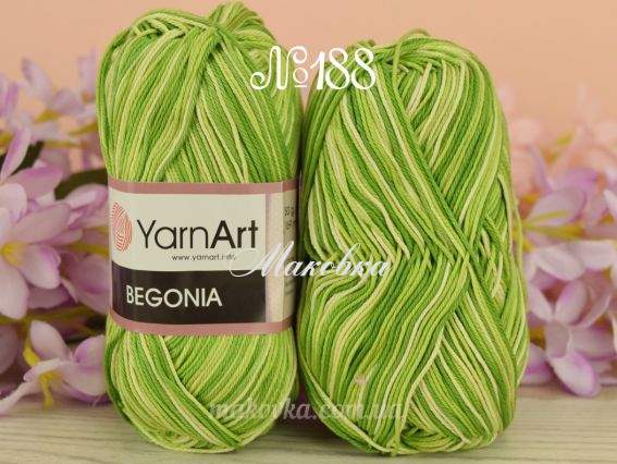 Begonia Melange Yarn Art пряжа 0188 зелений