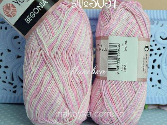 3051 біло-рожеві